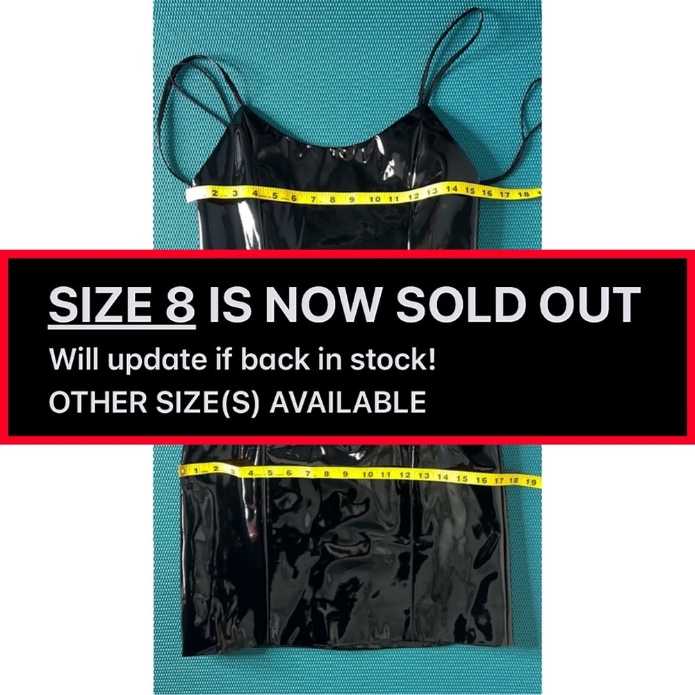 Alice + Olivia Nelle Vegan Leather Fitted Mini Dress - Picture 7 of 11